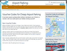 Tablet Screenshot of airportparkingvouchercodes.com